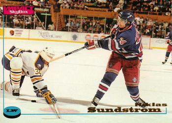 #85 Niklas Sundstrom - New York Rangers - 1996-97 SkyBox Impact Hockey