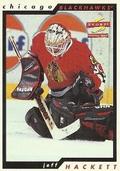 #85 Jeff Hackett - Chicago Blackhawks - 1996-97 Score Hockey