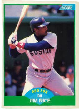 #85 Jim Rice - Boston Red Sox - 1989 Score Baseball