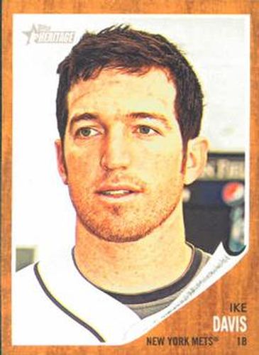 #85 Ike Davis - New York Mets - 2011 Topps Heritage Baseball