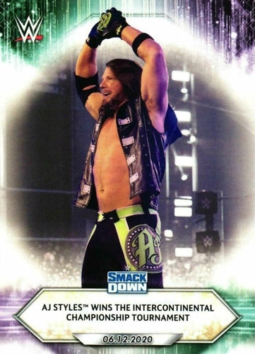 #85 AJ Styles Wins the Intercontinental Championship Tournament - 2021 Topps WWE Wrestling