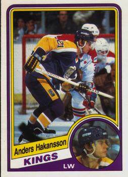 #85 Anders Hakansson - Los Angeles Kings - 1984-85 O-Pee-Chee Hockey