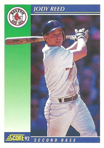 #85 Jody Reed - Boston Red Sox - 1992 Score Baseball