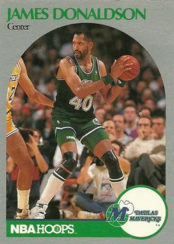 #85 James Donaldson - Dallas Mavericks - 1990-91 Hoops Basketball