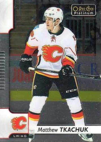#85 Matthew Tkachuk - Calgary Flames - 2017-18 O-Pee-Chee Platinum Hockey