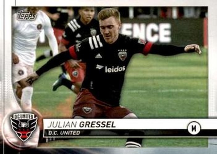 #85 Julian Gressel - D.C. United - 2020 Topps MLS Soccer