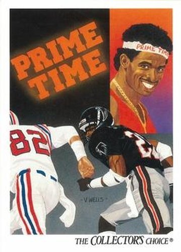 #85 Deion Sanders - Atlanta Falcons - 1991 Upper Deck Football