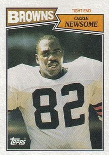 #85 Ozzie Newsome - Cleveland Browns - 1987 Topps Football