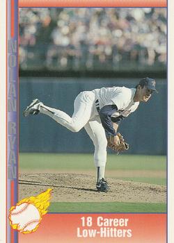 #85 18 Career Low-Hitters - Texas Rangers - 1991 Pacific Nolan Ryan Texas Express I Baseball