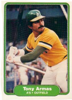 #85 Tony Armas - Oakland Athletics - 1982 Fleer Baseball