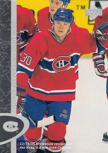 #85 Turner Stevenson - Montreal Canadiens - 1996-97 Upper Deck Hockey