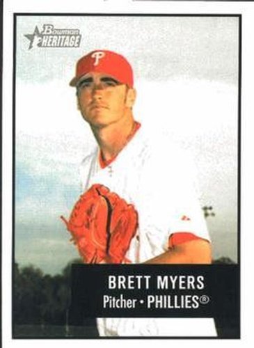 #85 Brett Myers - Philadelphia Phillies - 2003 Bowman Heritage Baseball