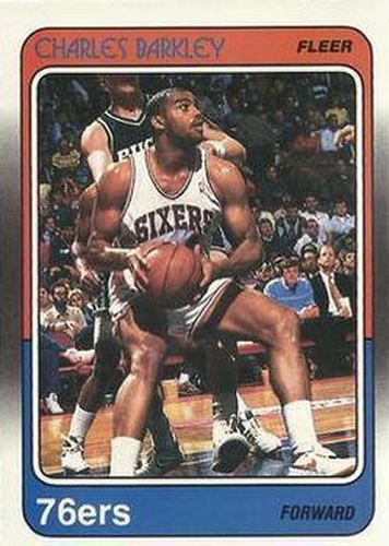 #85 Charles Barkley - Philadelphia 76ers - 1988-89 Fleer Basketball