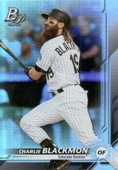 #85 Charlie Blackmon - Colorado Rockies - 2019 Bowman Platinum Baseball