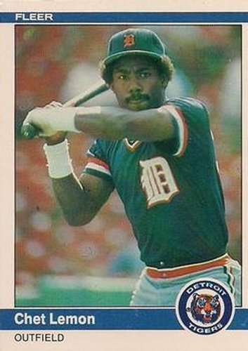 #85 Chet Lemon - Detroit Tigers - 1984 Fleer Baseball