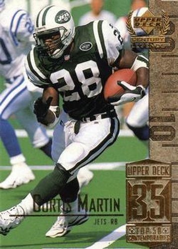 #85 Curtis Martin - New York Jets - 1999 Upper Deck Century Legends Football