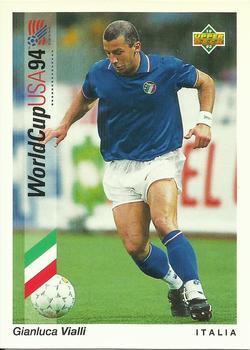 #85 Gianluca Vialli - Italia - 1993 Upper Deck World Cup Preview English/Spanish Soccer