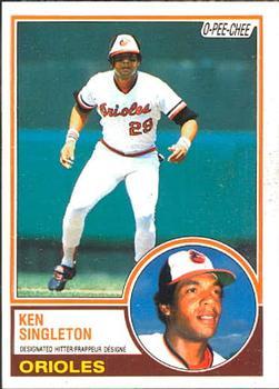 #85 Ken Singleton - Baltimore Orioles - 1983 O-Pee-Chee Baseball
