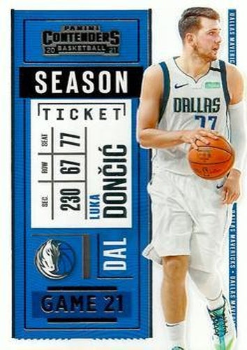 #85 Luka Doncic - Dallas Mavericks - 2020-21 Panini Contenders Basketball