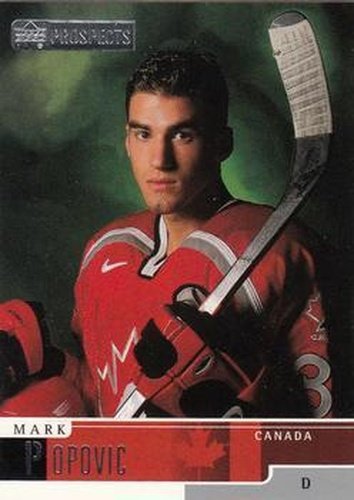 #85 Mark Popovic - Canada - 1999-00 Upper Deck Prospects Hockey