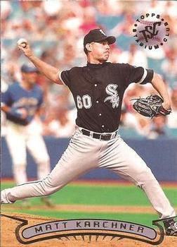 #85 Matt Karchner - Chicago White Sox - 1996 Stadium Club Baseball