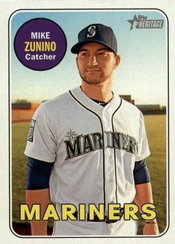 #85 Mike Zunino - Seattle Mariners - 2018 Topps Heritage Baseball