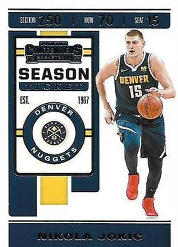 #85 Nikola Jokic - Denver Nuggets - 2019-20 Panini Contenders Basketball