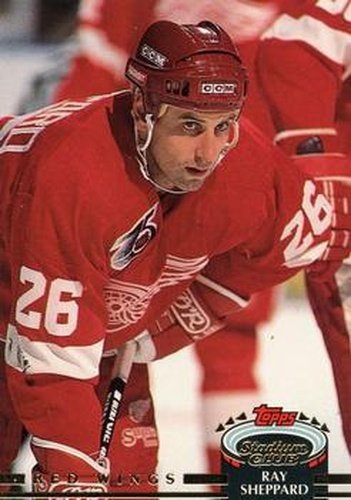 #85 Ray Sheppard - Detroit Red Wings - 1992-93 Stadium Club Hockey