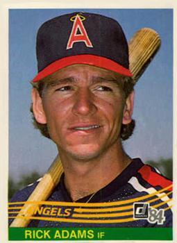 #85 Rick Adams - California Angels - 1984 Donruss Baseball