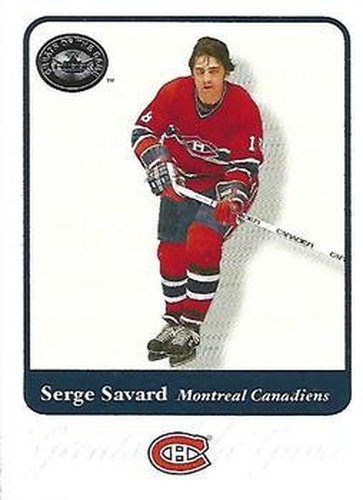 #85 Serge Savard - Montreal Canadiens - 2001-02 Fleer Greats of the Game Hockey