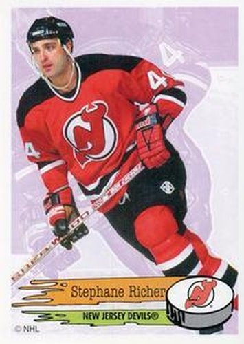 #85 Stephane Richer - New Jersey Devils - 1995-96 Panini Hockey Stickers