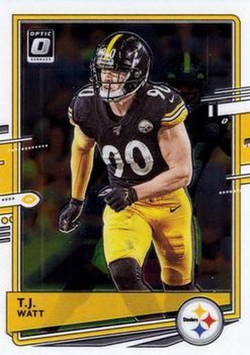 #85 T.J. Watt - Pittsburgh Steelers - 2020 Donruss Optic Football