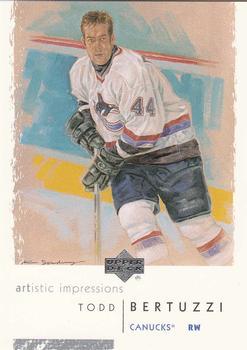 #85 Todd Bertuzzi - Vancouver Canucks - 2002-03 UD Artistic Impressions Hockey
