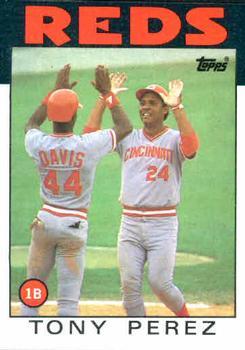 #85 Tony Perez - Cincinnati Reds - 1986 Topps Baseball
