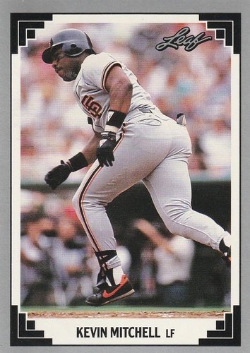 #85 Kevin Mitchell - San Francisco Giants - 1991 Leaf Baseball