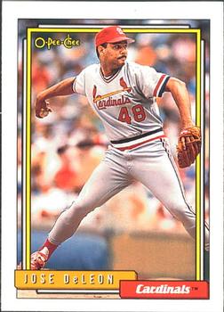 #85 Jose DeLeon - St. Louis Cardinals - 1992 O-Pee-Chee Baseball