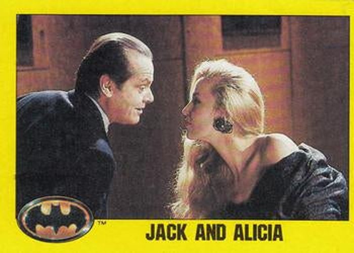 #185 Jack and Alicia - 1989 Topps Batman