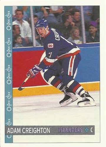 #85 Adam Creighton - New York Islanders - 1992-93 O-Pee-Chee Hockey