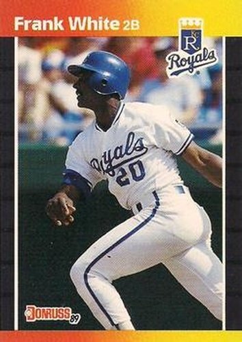 #85 Frank White - Kansas City Royals - 1989 Donruss Baseball