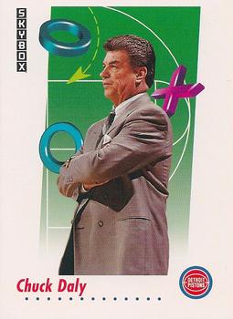 #385 Chuck Daly - Detroit Pistons - 1991-92 SkyBox Basketball