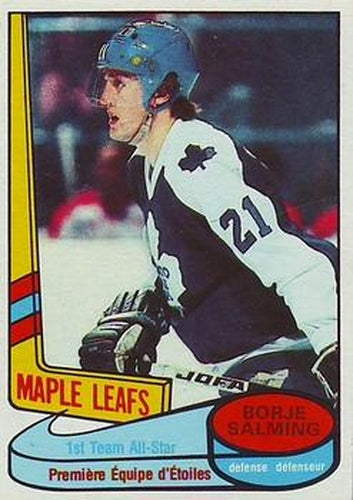 #85 Borje Salming - Toronto Maple Leafs - 1980-81 O-Pee-Chee Hockey