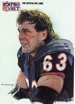 #385 Jay Hilgenberg - Chicago Bears - 1991 Pro Set Football