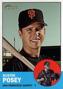 #85a Buster Posey - San Francisco Giants - 2012 Topps Heritage Baseball