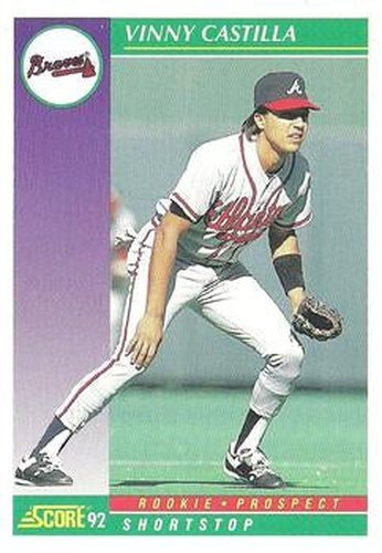 #860 Vinny Castilla - Atlanta Braves - 1992 Score Baseball