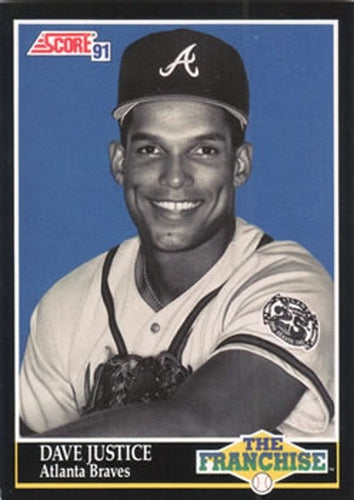 #861 Dave Justice - Atlanta Braves - 1991 Score Baseball