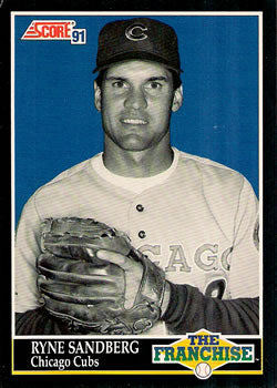 #862 Ryne Sandberg - Chicago Cubs - 1991 Score Baseball