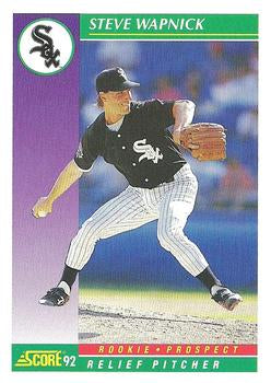 #863 Steve Wapnick - Chicago White Sox - 1992 Score Baseball