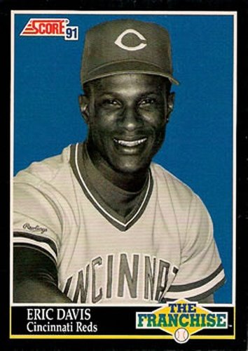 #863 Eric Davis - Cincinnati Reds - 1991 Score Baseball