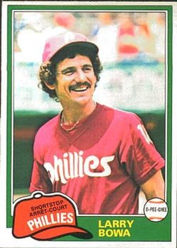 #120 Larry Bowa - Philadelphia Phillies - 1981 O-Pee-Chee Baseball