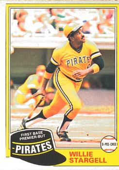 #127 Willie Stargell - Pittsburgh Pirates - 1981 O-Pee-Chee Baseball